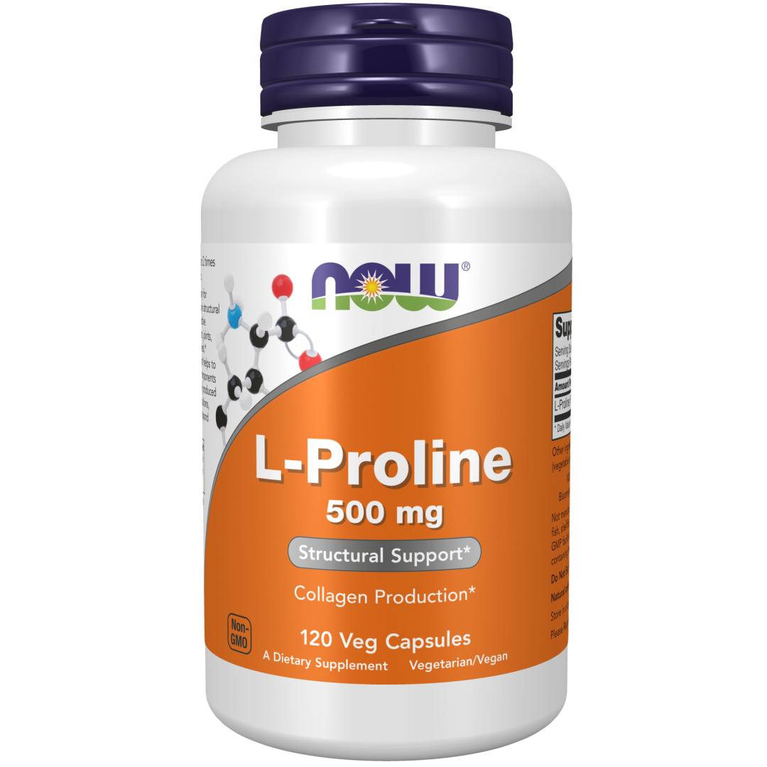 NOW L-Proline 500 mg 120 caps