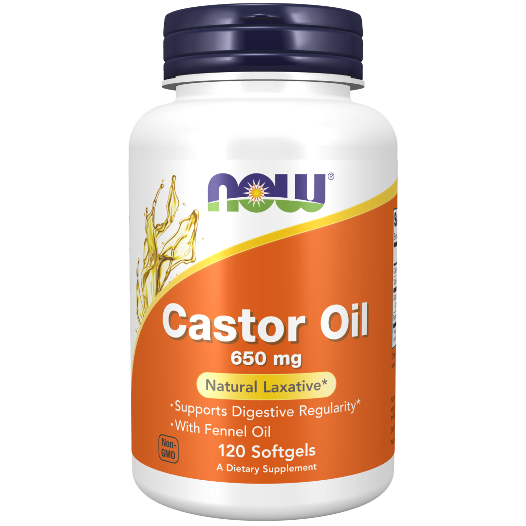 NOW Castor Oil 120 caps