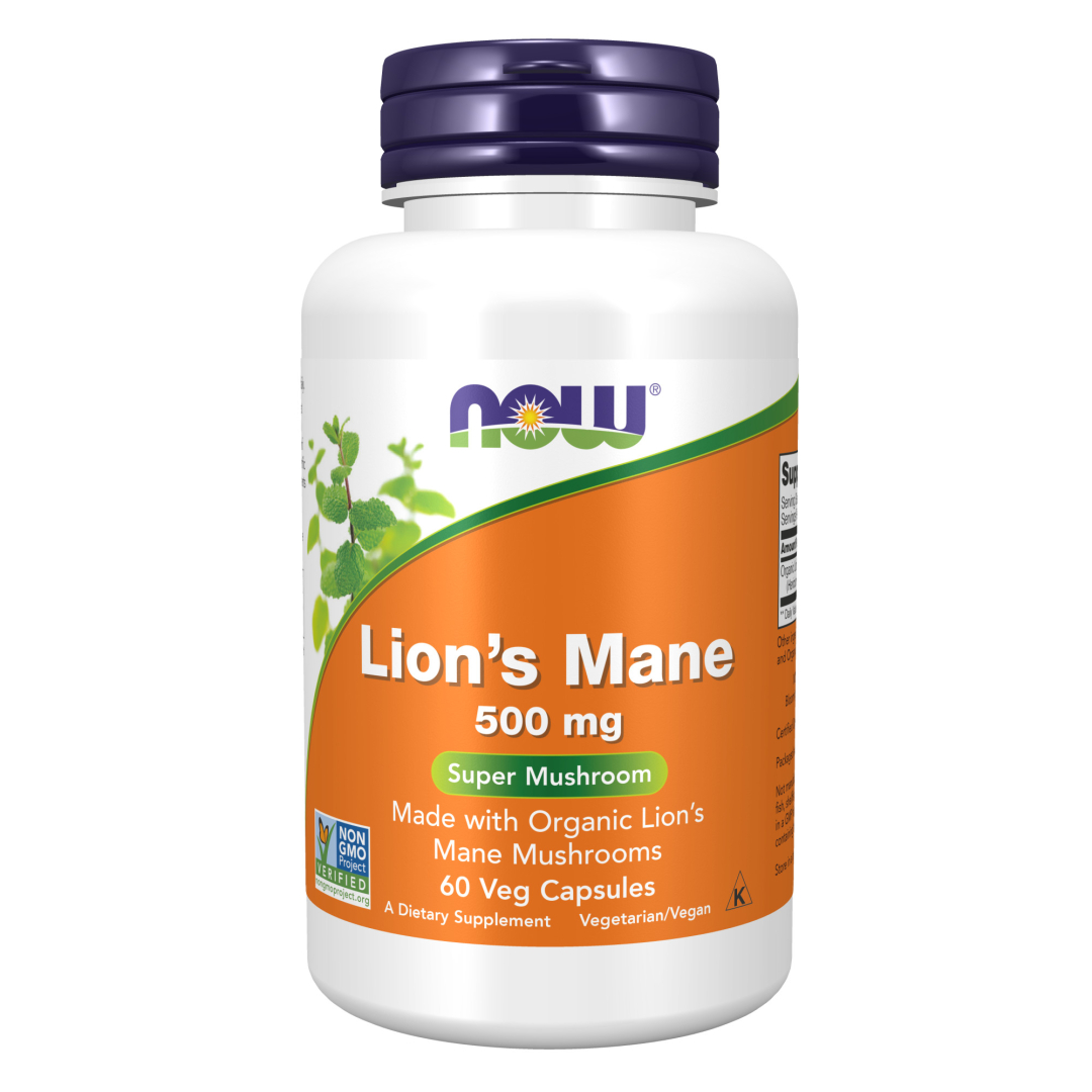NOW Lions Mane 500 mg 60 caps