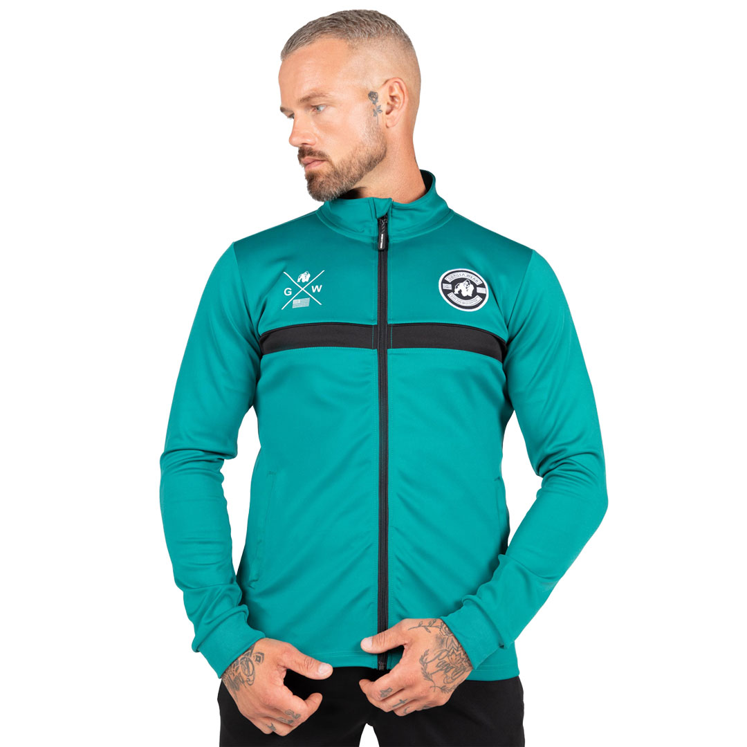 Gorilla Wear Vernon Track Jacket Teal Green