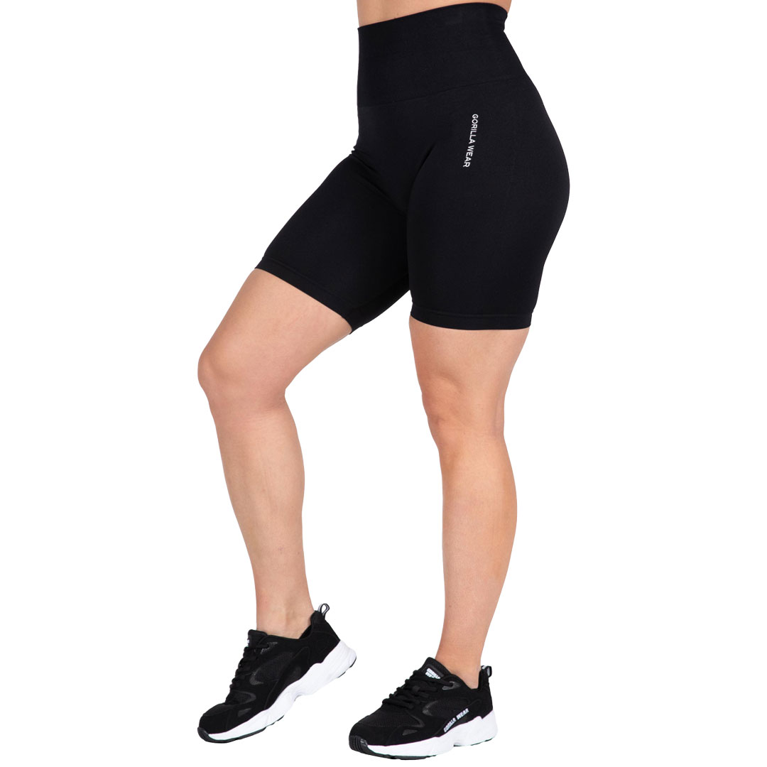 Gorilla Wear Quincy Seamless Cycling Shorts Black