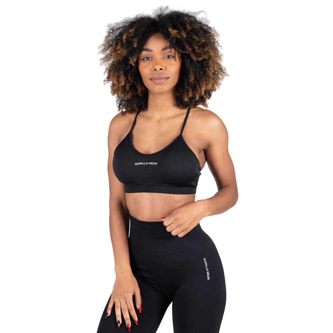 Gorilla Wear Quincy Seamless Sports Bra Black