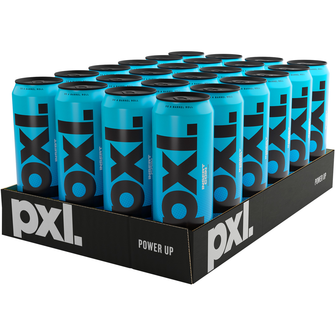 24 x PXL Energy 500 ml Insert Coin