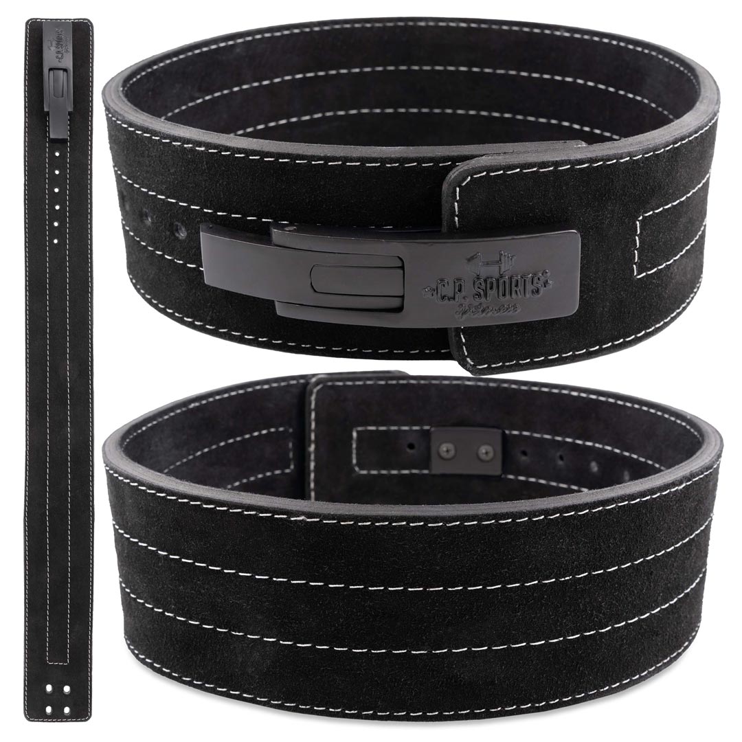 C.P. Sports Powerlifting Lever Belt Black