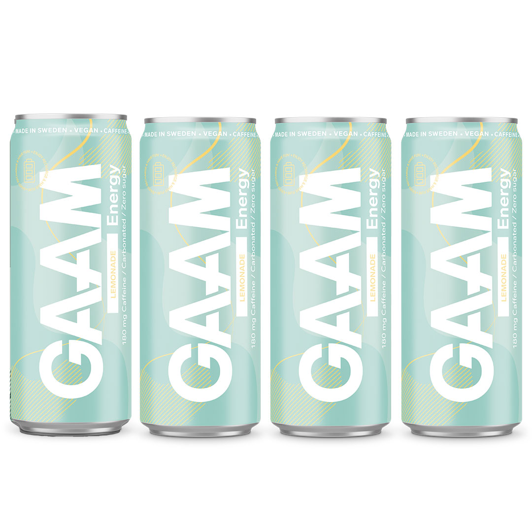 4 x GAAM Energy 330 ml Lemonade