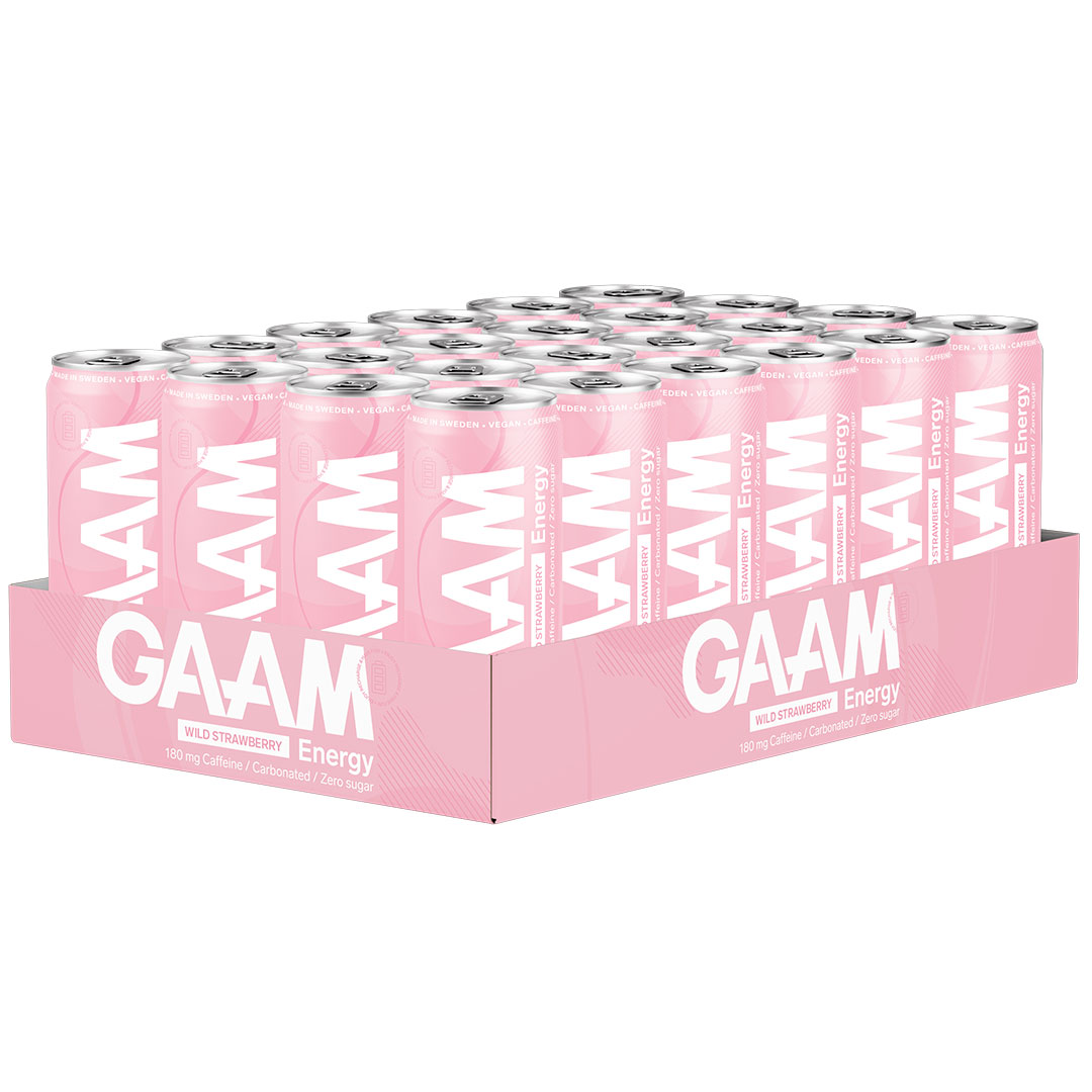 24 x GAAM Energy 330 ml Wild Strawberry