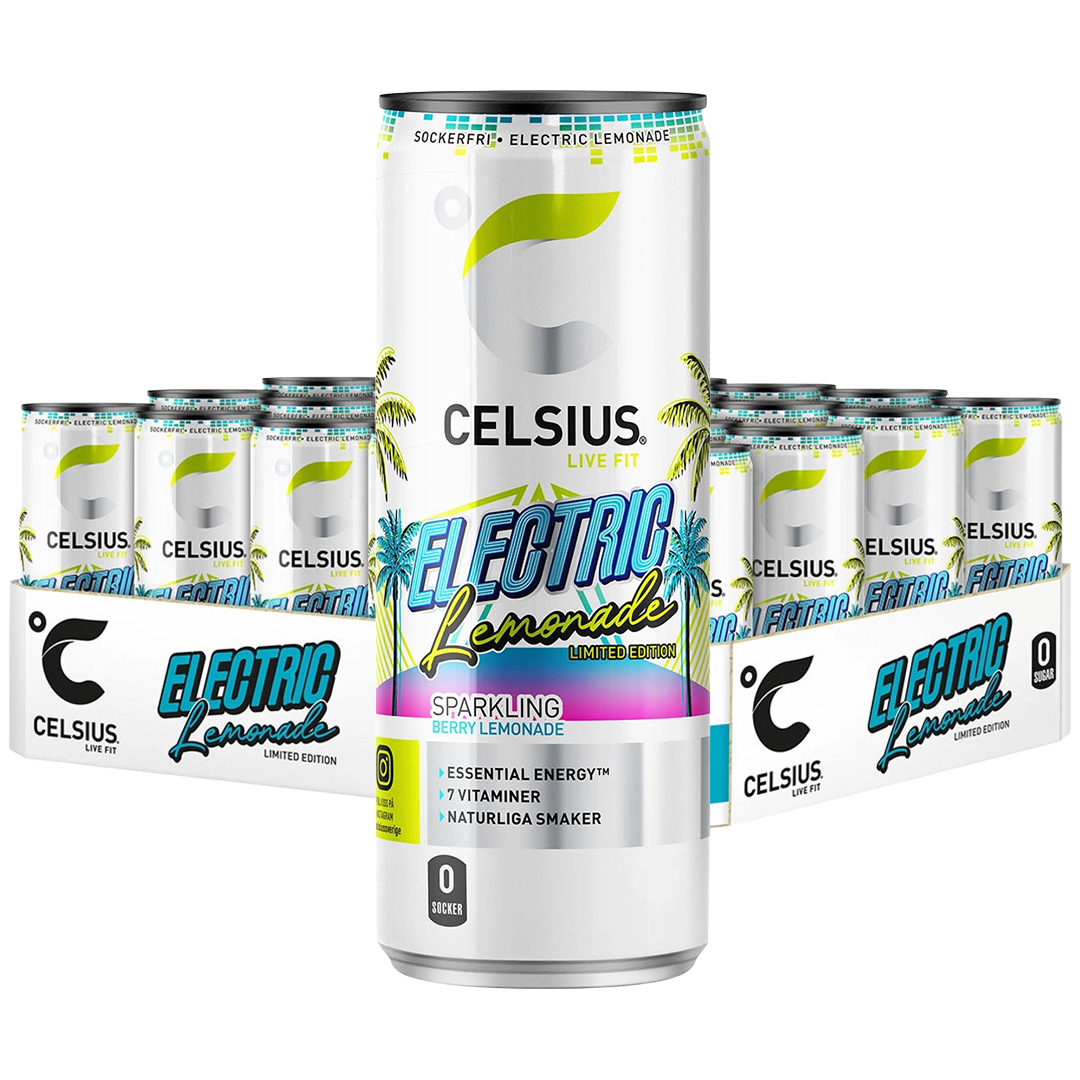24 x Celsius 355 ml Electric Lemonade