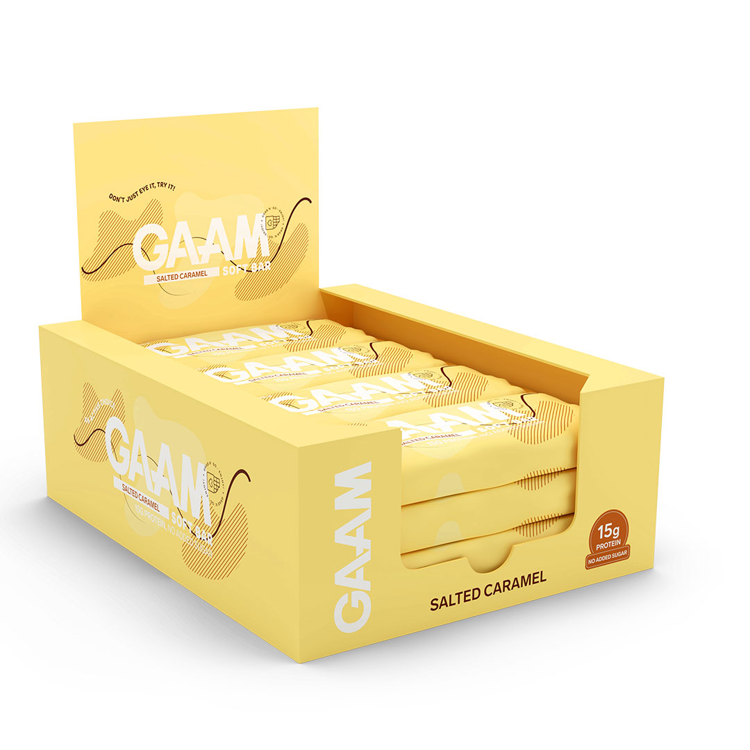 12 x GAAM Soft bar 45 g Salted Caramel