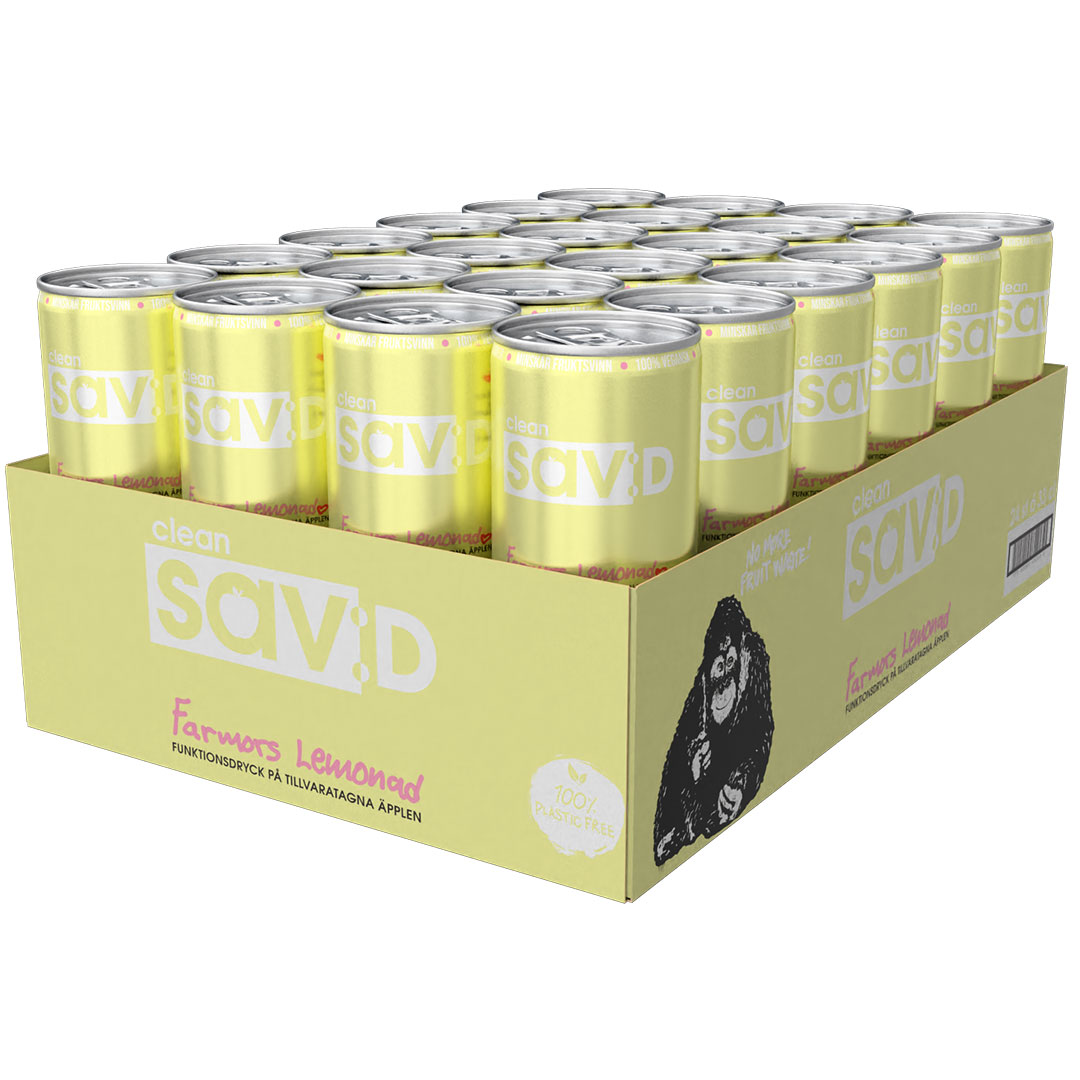 24 x Clean sav:D 330 ml Farmors Lemonad
