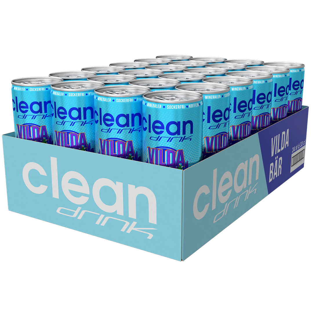 24 x Clean Drink 330 ml Vilda Bär