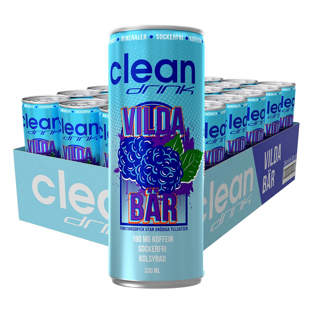 24 x Clean Drink 330 ml Vilda Bär