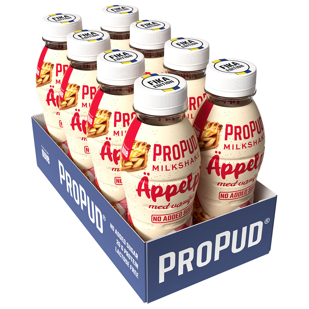 8 x NJIE Propud Protein Milkshake 330 ml  Äppelpaj