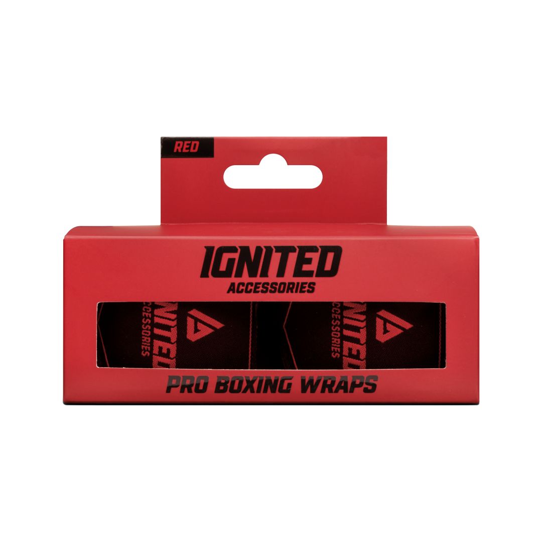 Ignited Boxing Hand Wraps Red 4.5 m