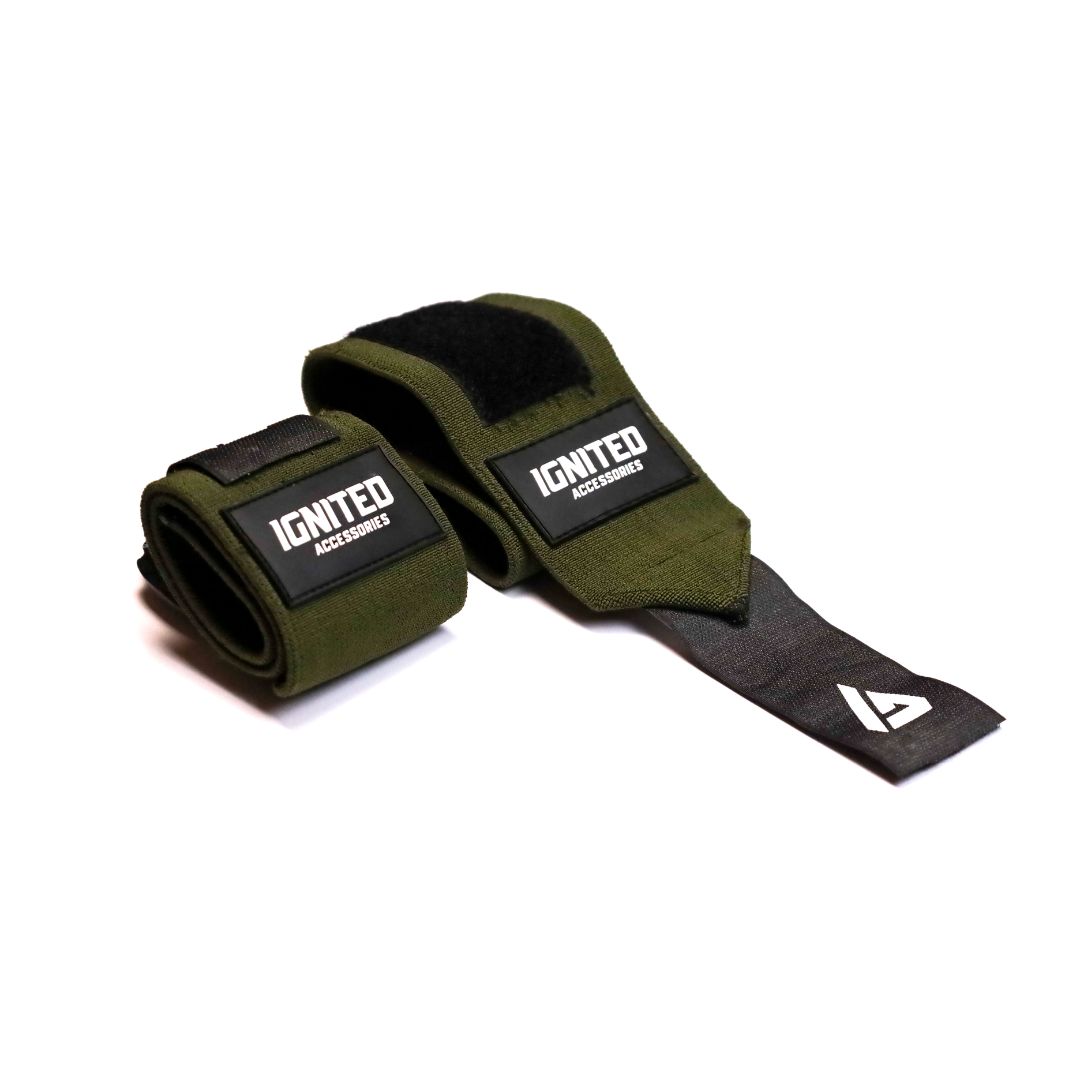 Ignited Pro Wrist Wraps Military Green 13