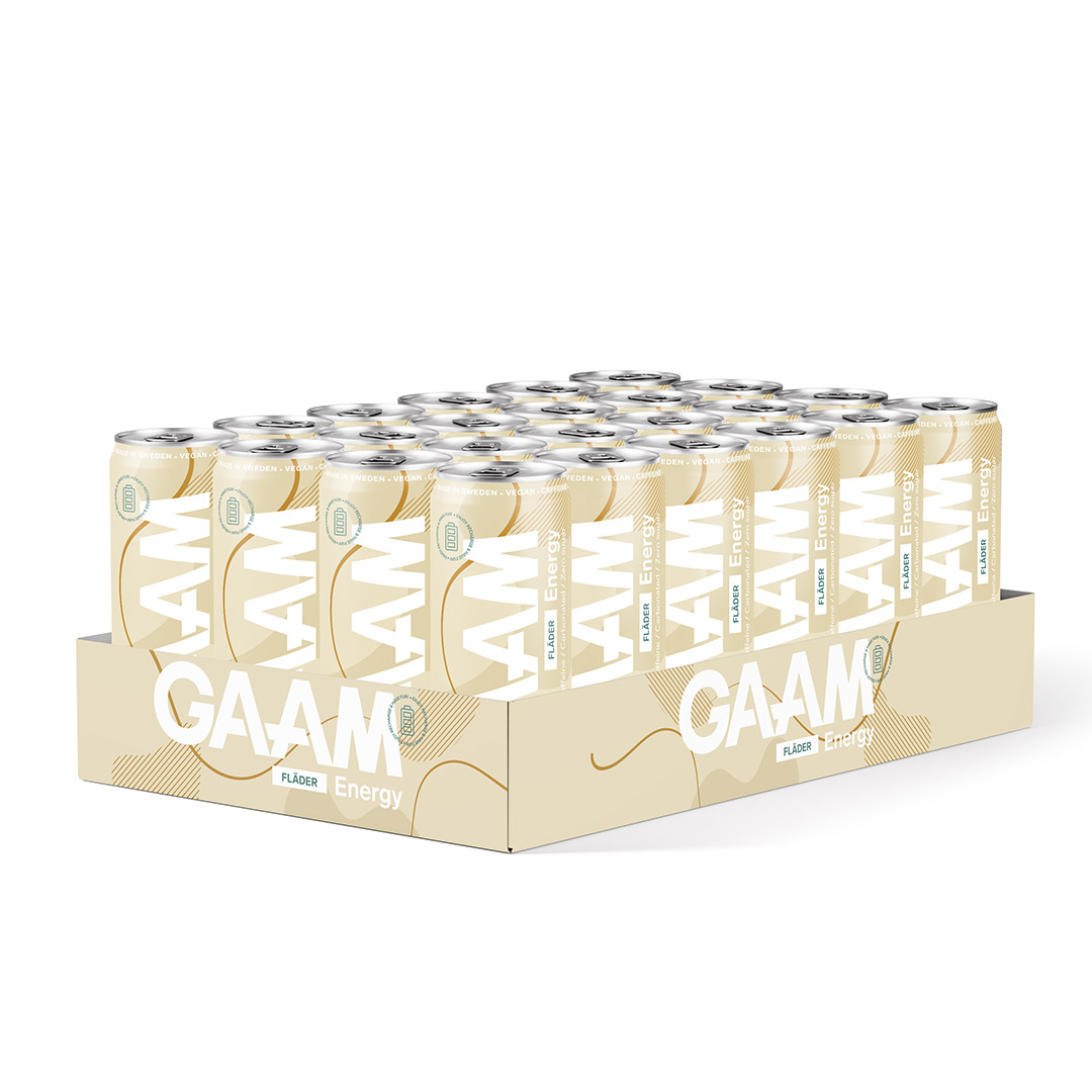 24 x GAAM Energy 330 ml Fläder