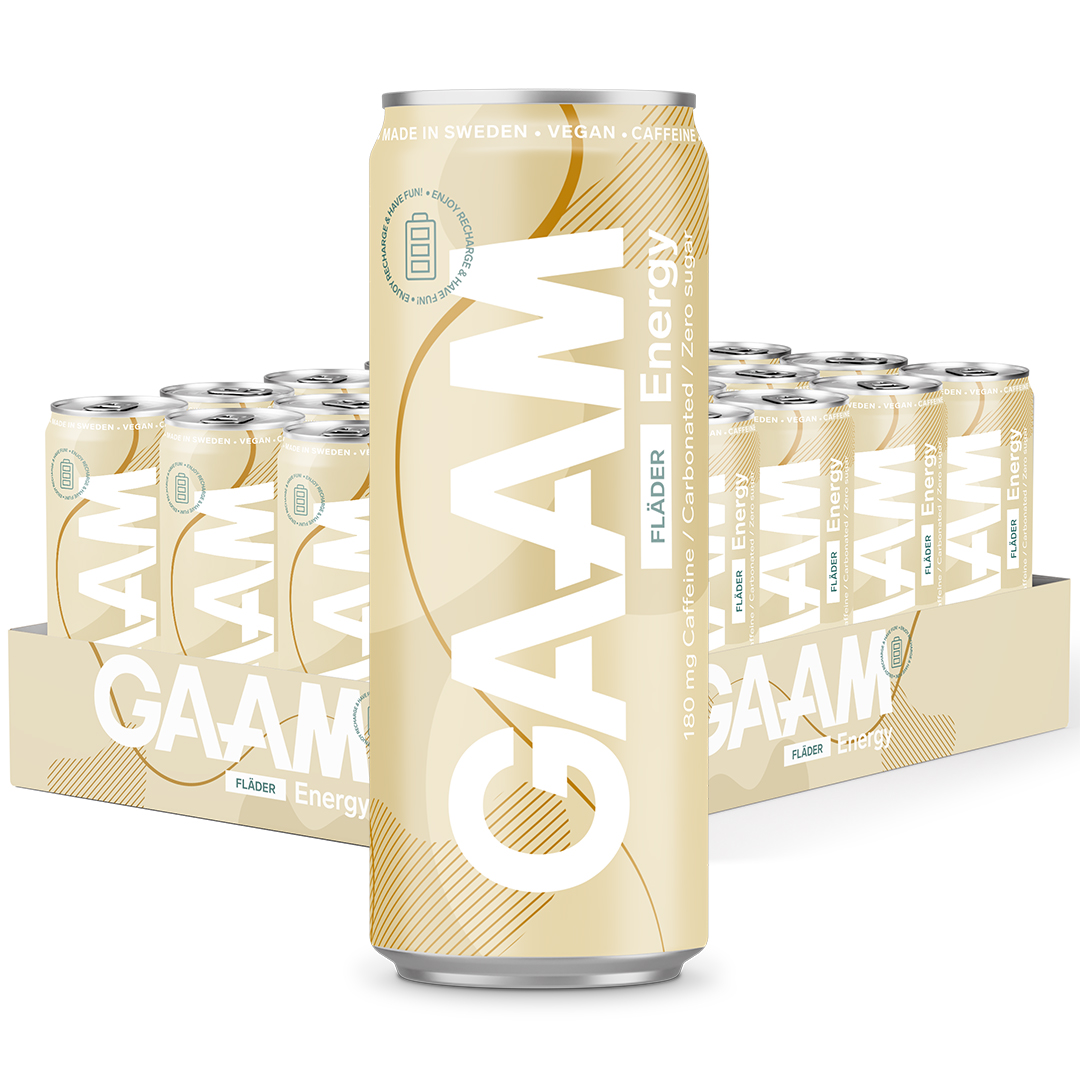 24 x GAAM Energy 330 ml Fläder