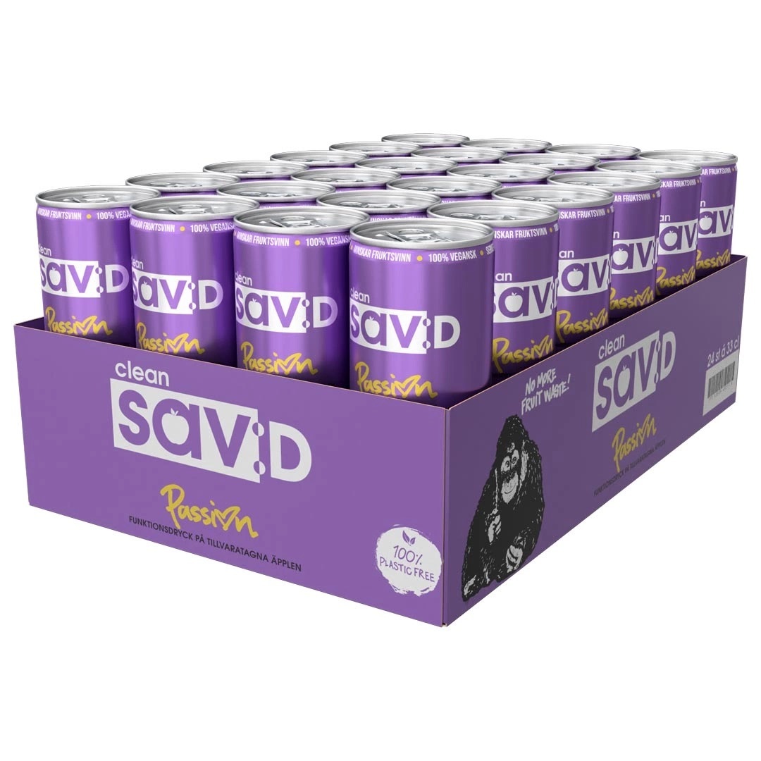 24 x Clean Drink sav:D 330 ml Passion SUPER DEAL
