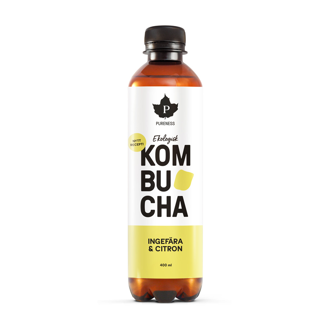 Pureness Kombucha Eko 400 ml Ingefära & Citron