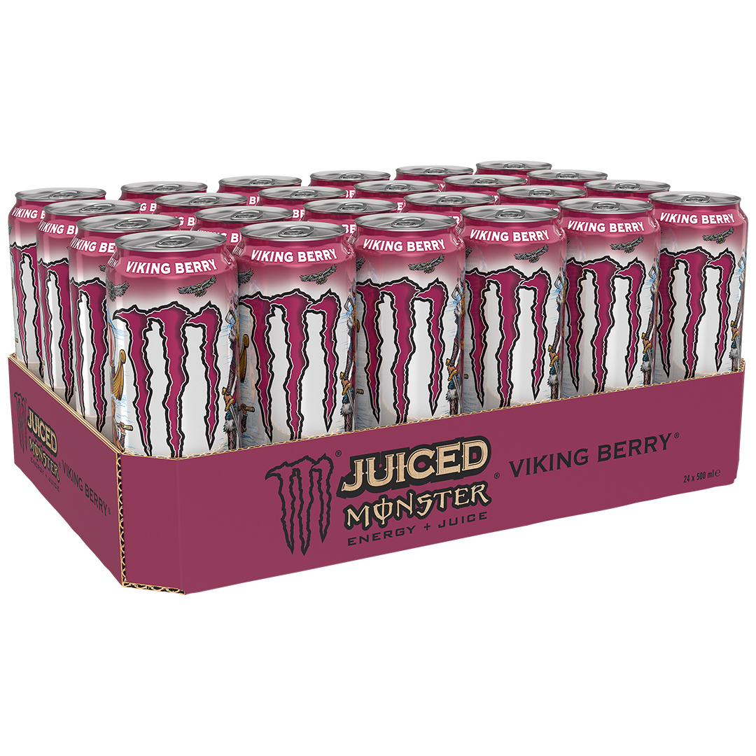 24 x Monster Energy 500 ml Viking Berry