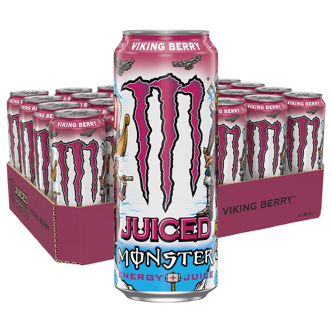 24 x Monster Energy 500 ml Viking Berry