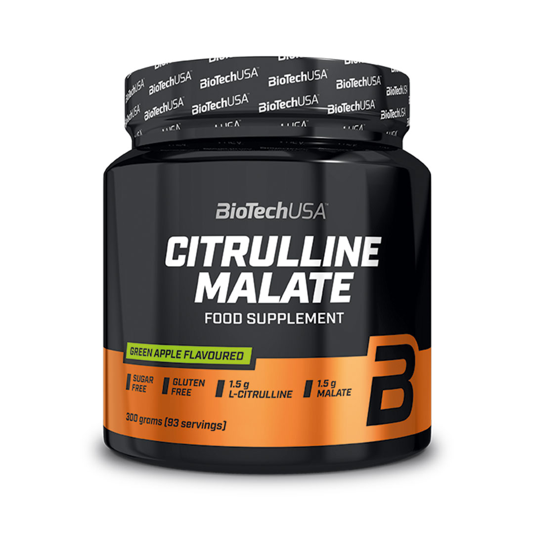 BioTechUSA Citrulline Malate Powder 300 g Green Apple