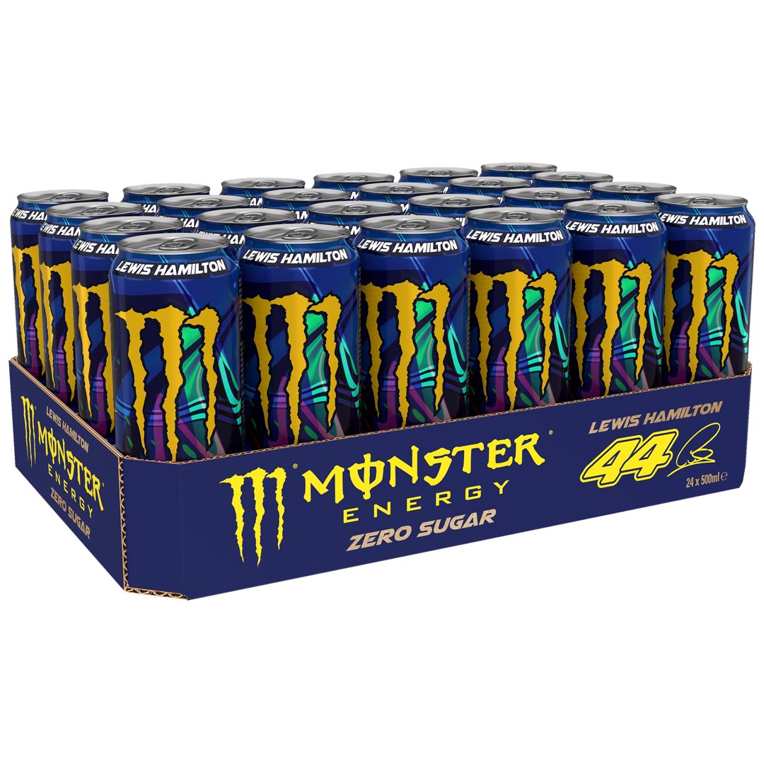 24 x Monster Energy 500 ml Lewis Hamilton (sockerfri)