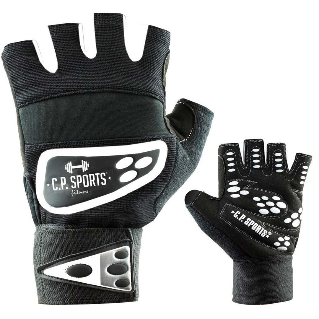 C.p. Sports Wrist Wrap Glove Black/white L