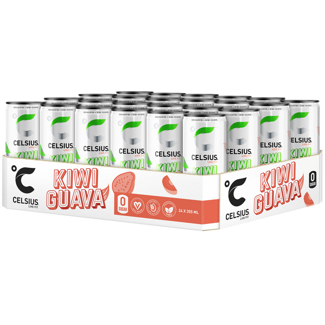 24 x Celsius 355 ml Kiwi Guava