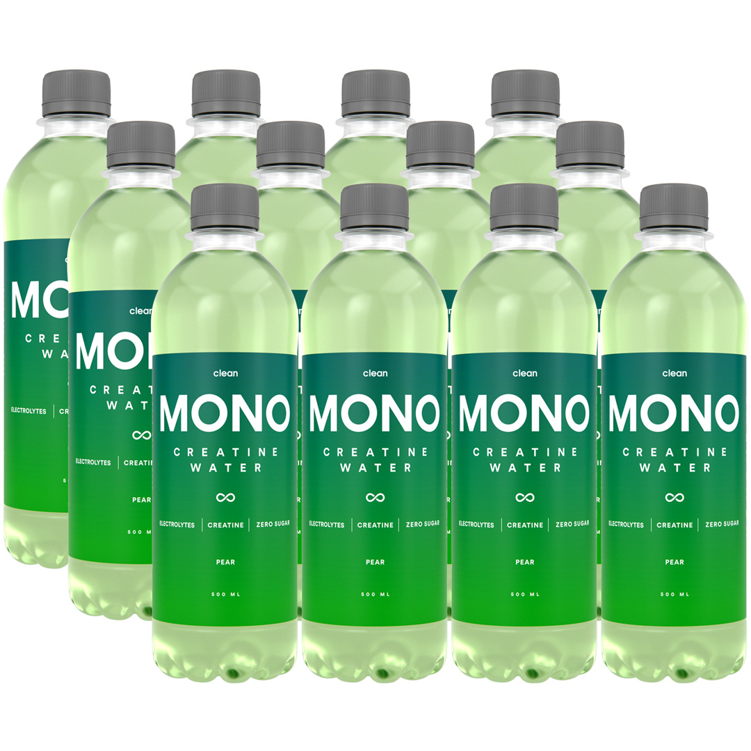 12 x Clean MONO Creatine Water 500 ml Pear