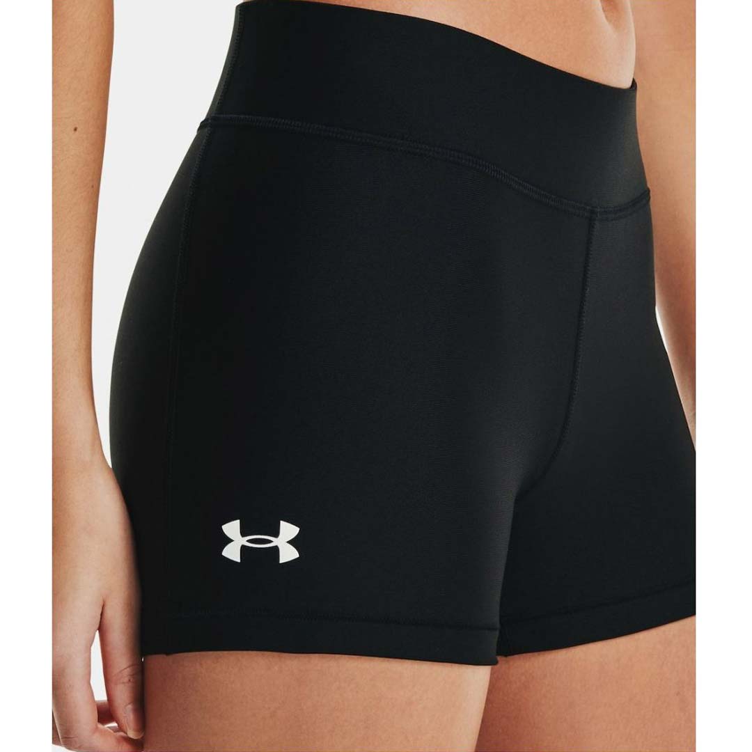 Under Armour Womens HeatGear Armour Mid-Rise Shorty Black