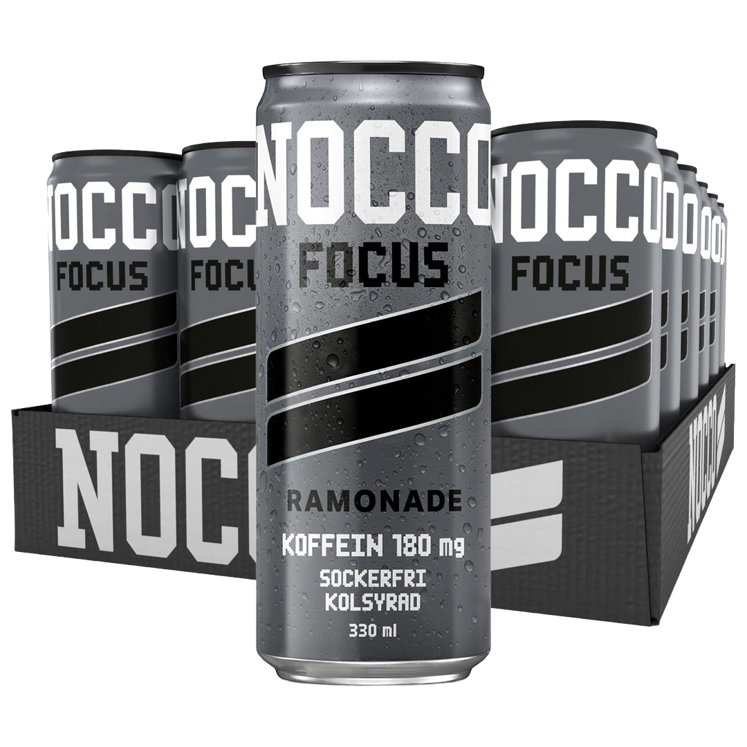 24 x NOCCO Focus 330 ml Ramonade