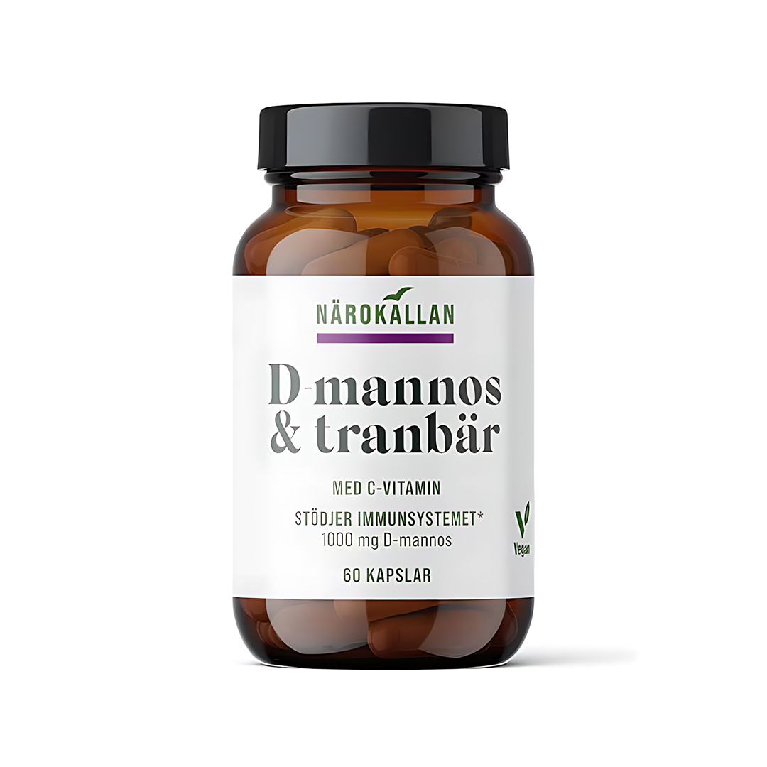Närokällan D-mannos + Tranbär 60 caps