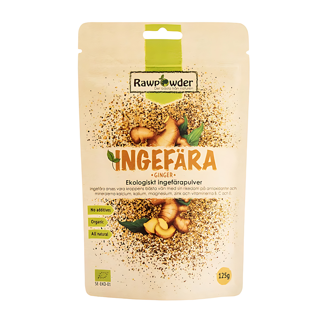 Rawpowder Ingefära pulver 125 g