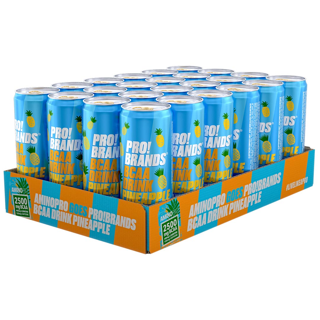 24 x Pro Brands BCAA Drink 330 ml Pineapple