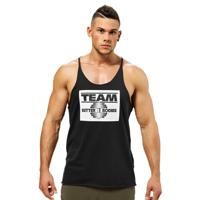 Better Bodies Team BB Raw Cut Tank Black