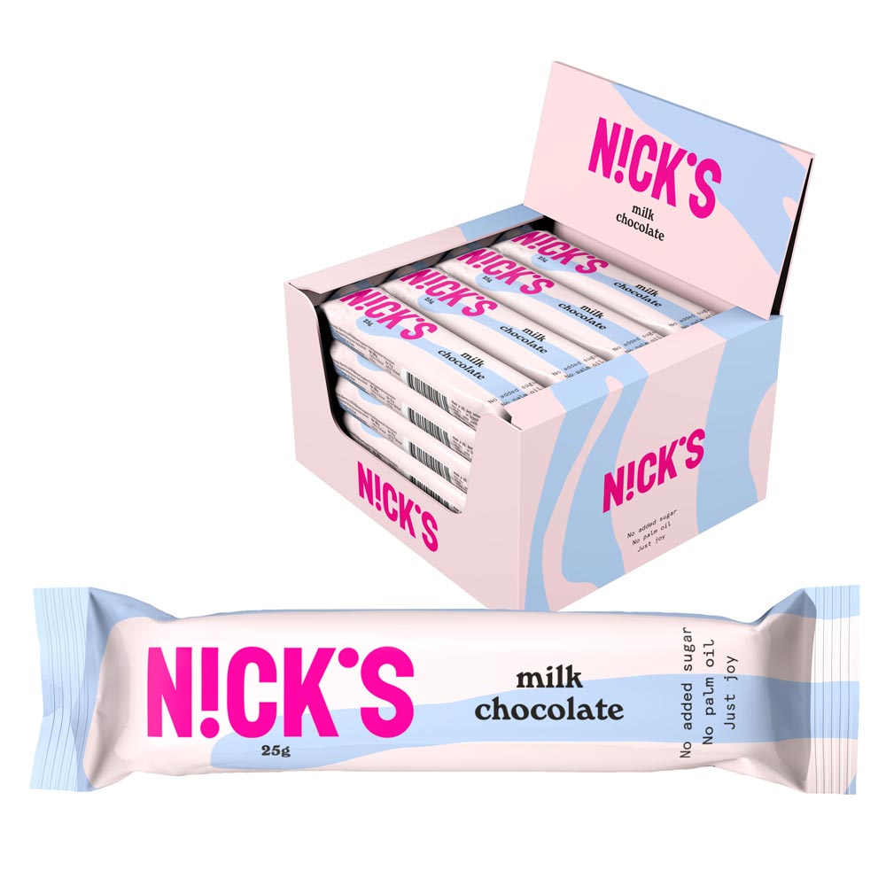 24 X Nicks Milk Chocolate, 25 G