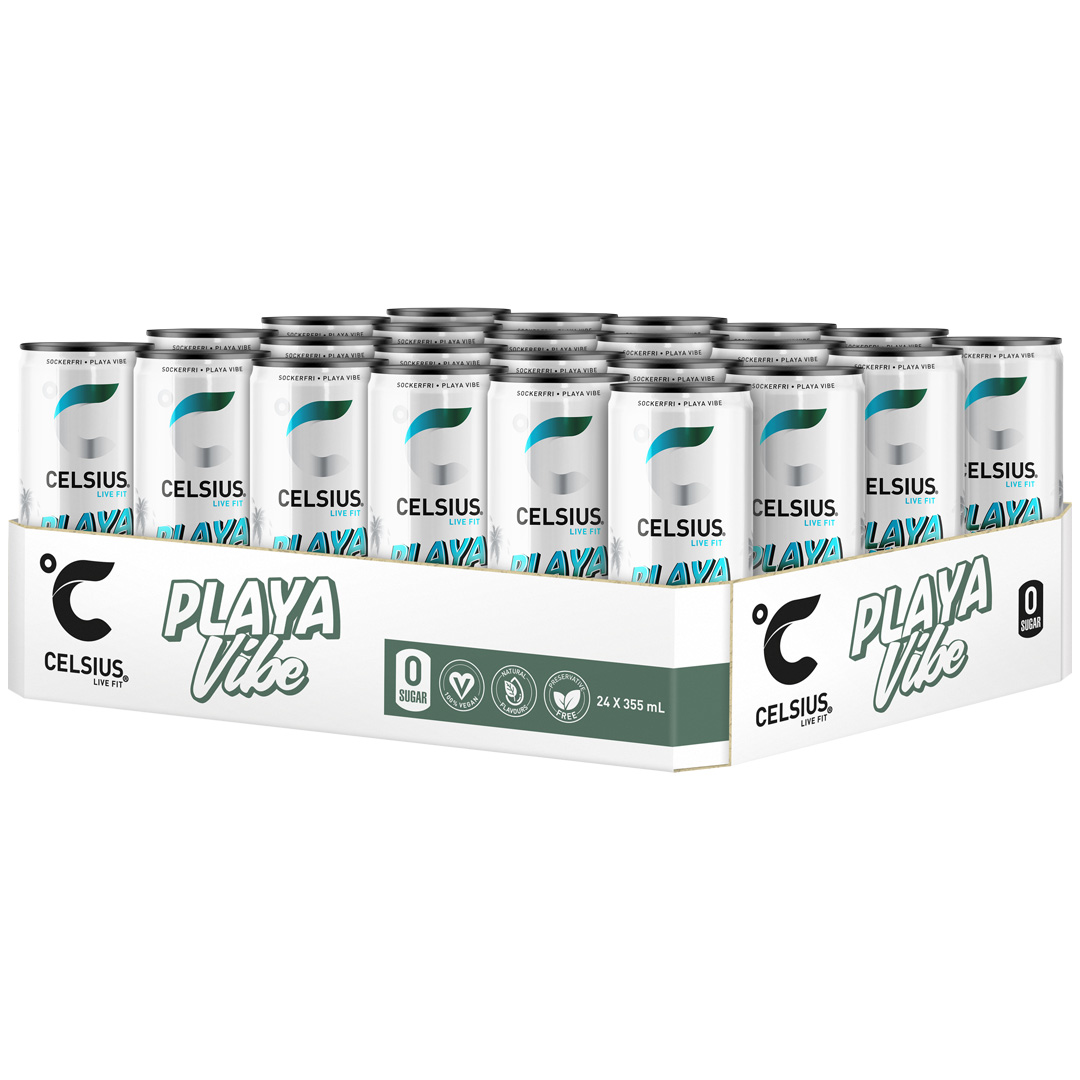 24 x Celsius 355 ml Playa Vibe - Piña Colada