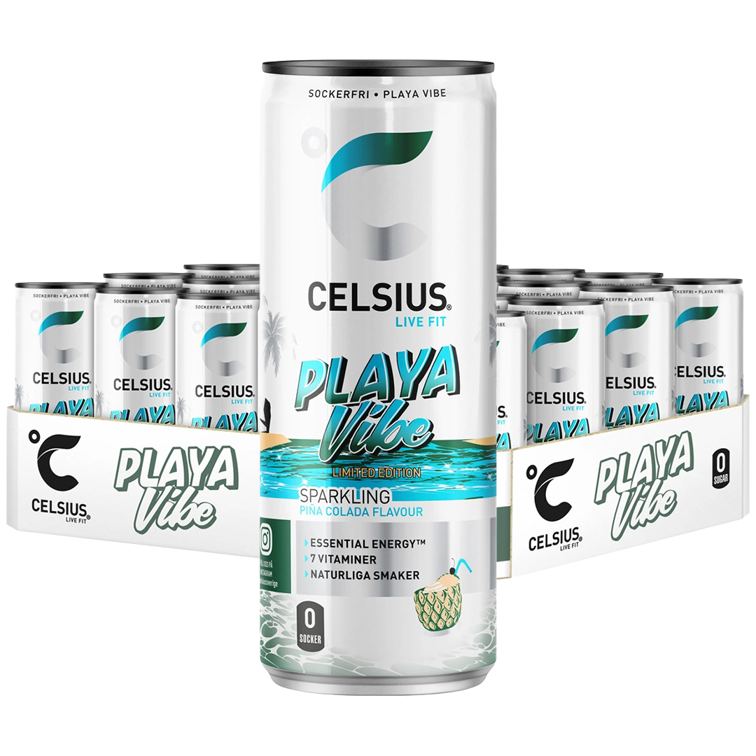 24 x Celsius 355 ml Playa Vibe - Piña Colada