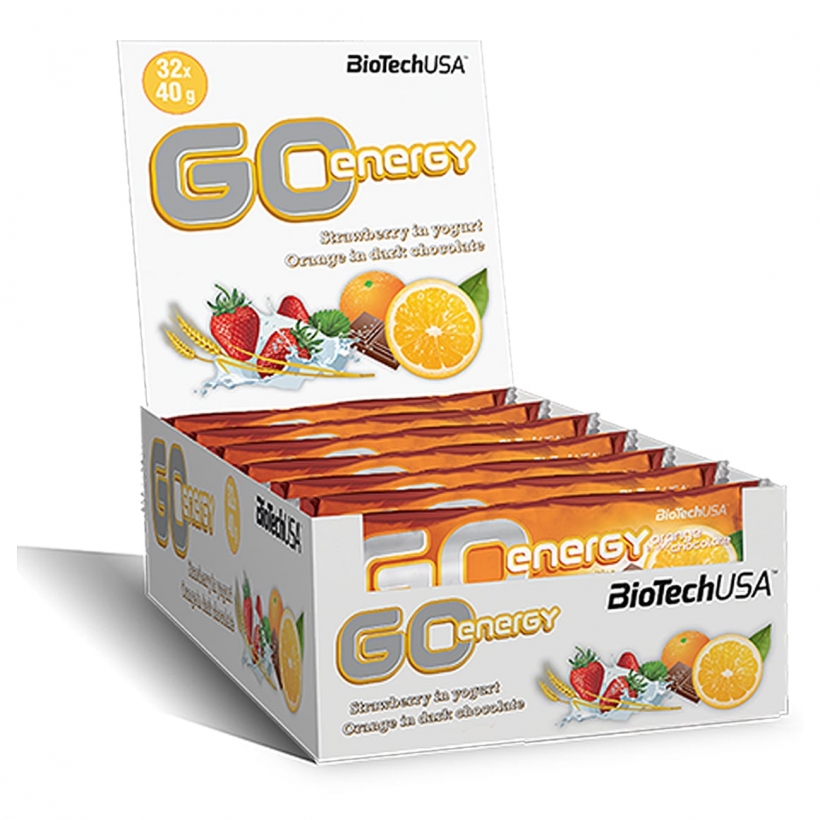32 x BioTechUSA Go Energy Bar 40 g