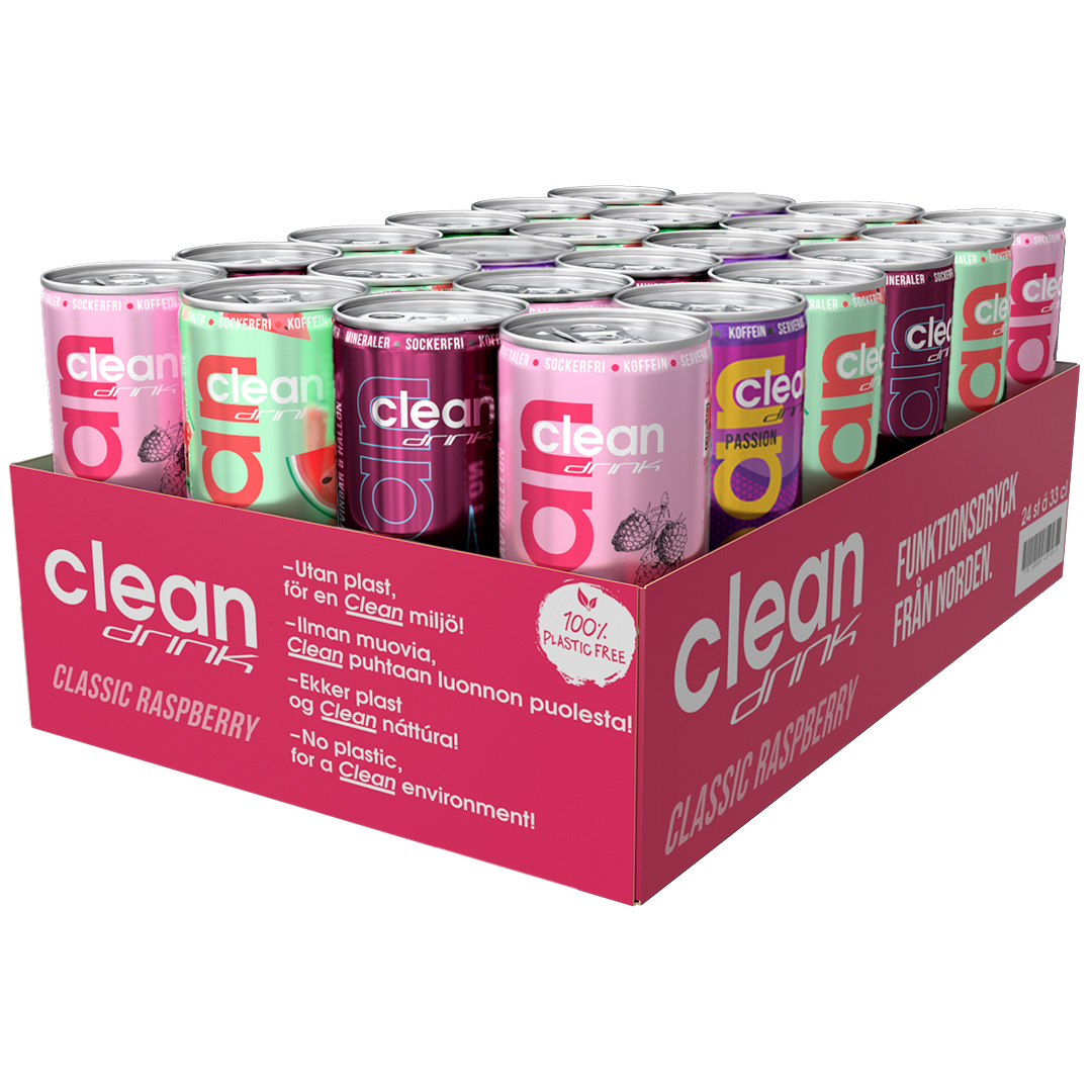 24 x Clean Drink 330 ml
