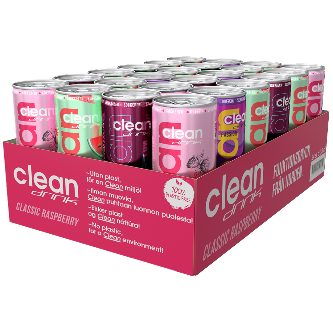 24 x Clean Drink / Clean SavD 330 ml Mixflak