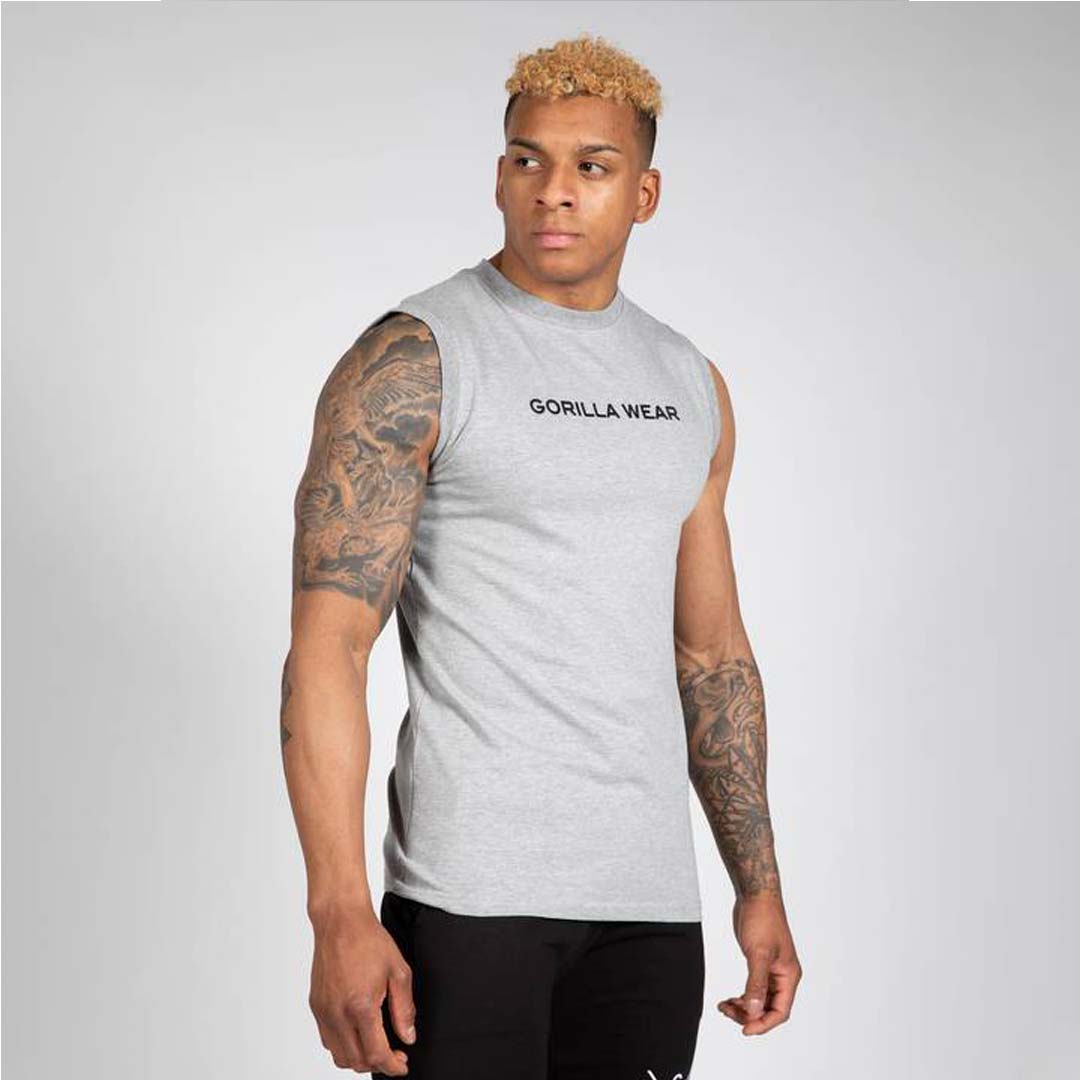 Gorilla Wear Sorrento Sleeveless T-Shirt Grey