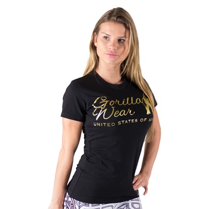 Gorilla Wear Luka T-shirt Black/Gold