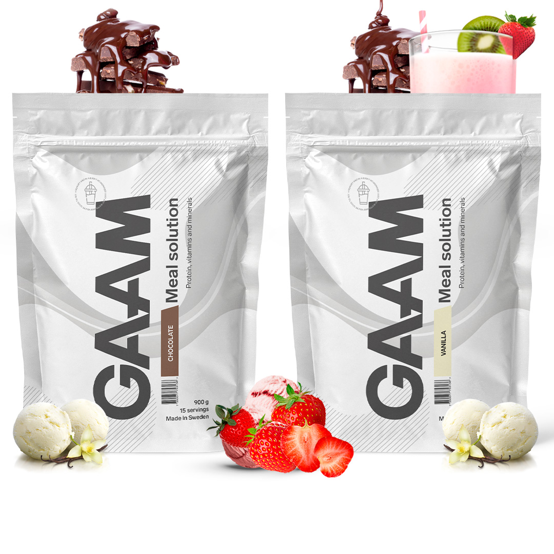 2 x GAAM Meal Solution 900 g Måltidsersättning