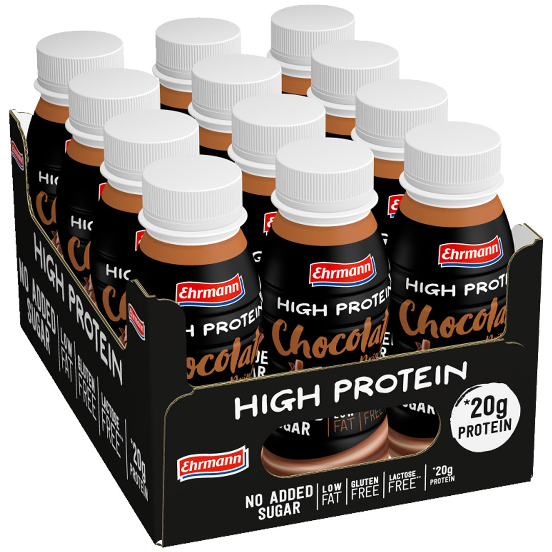 12 x Ehrmann High Protein Drink 250 ml Chocolate