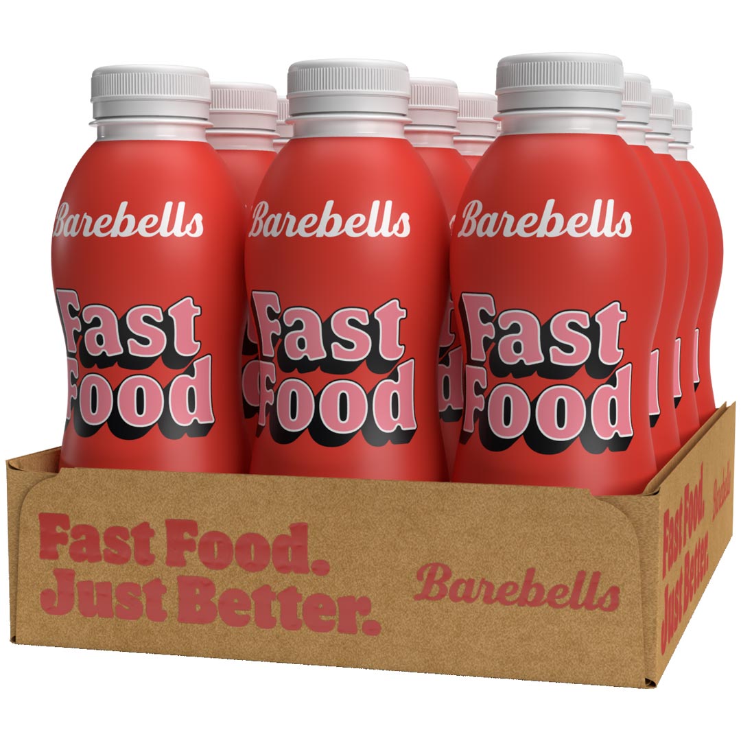 12 x Barebells Fast Food Måltidsersättning 500 ml Mixflak