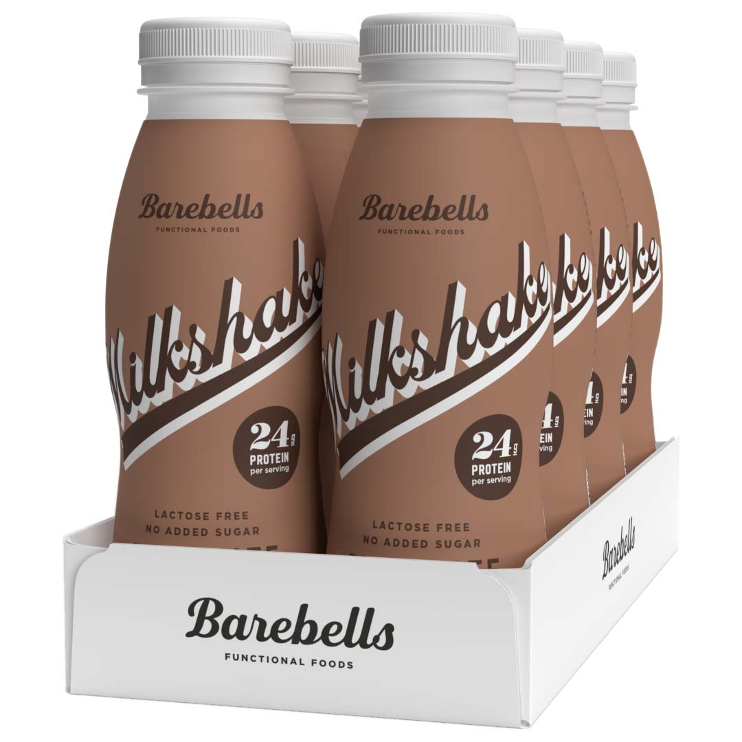 8 x Barebells Milkshake, 330 ml, Chocolate Prisgaranti & Fri retur