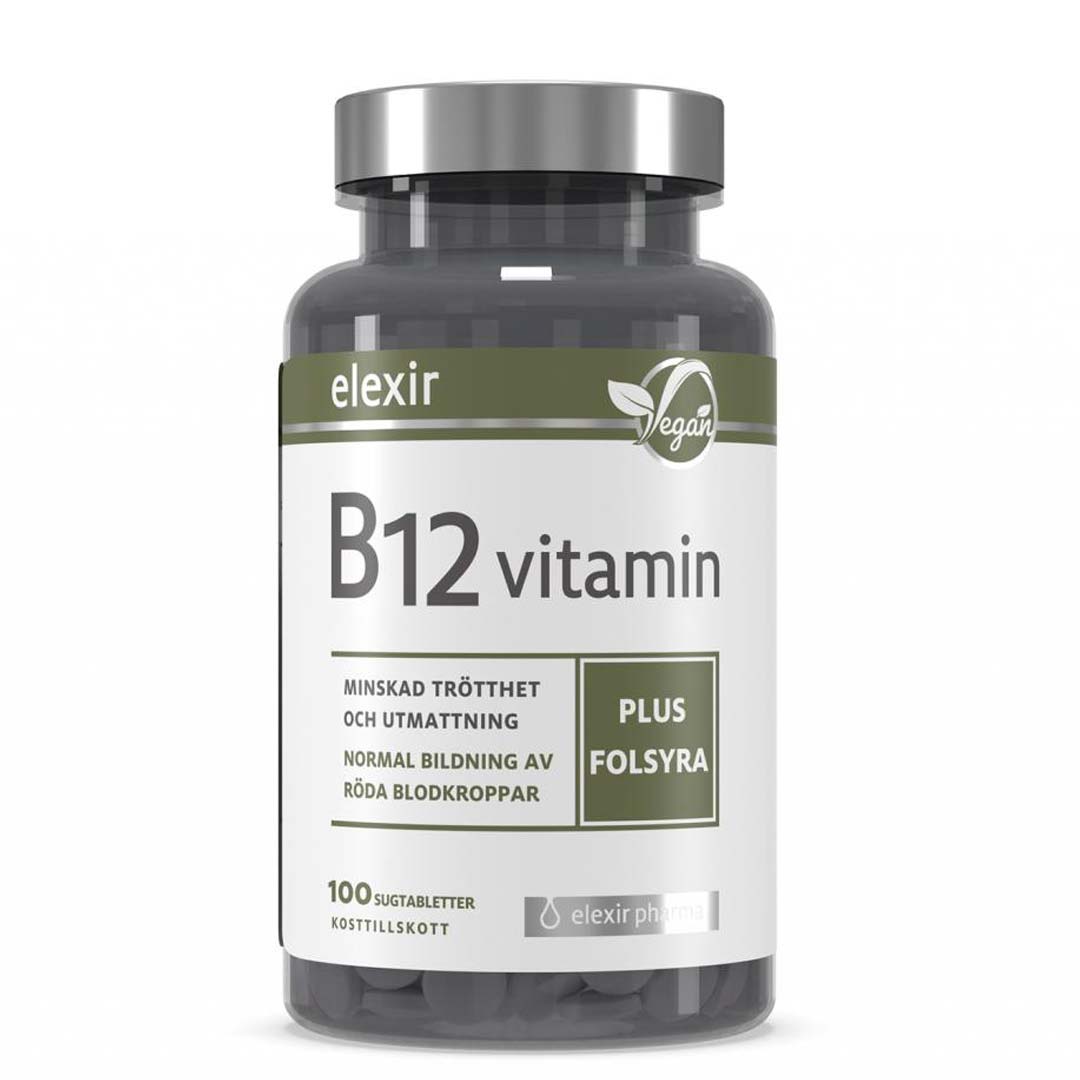 Elexir Pharma B12 Vitamin, 100 Tabs