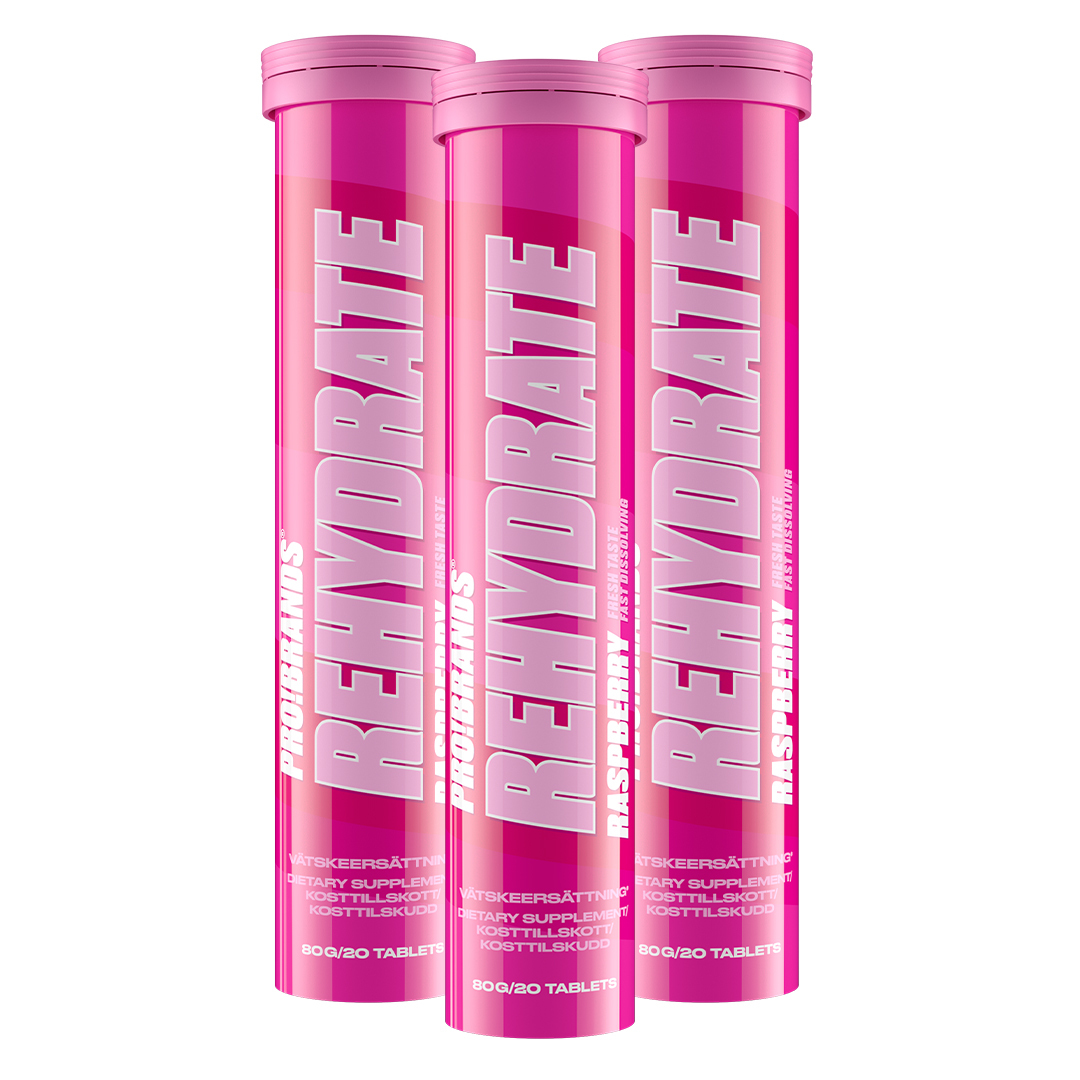 3 x Pro Brands Rehydrate 20 Tabs