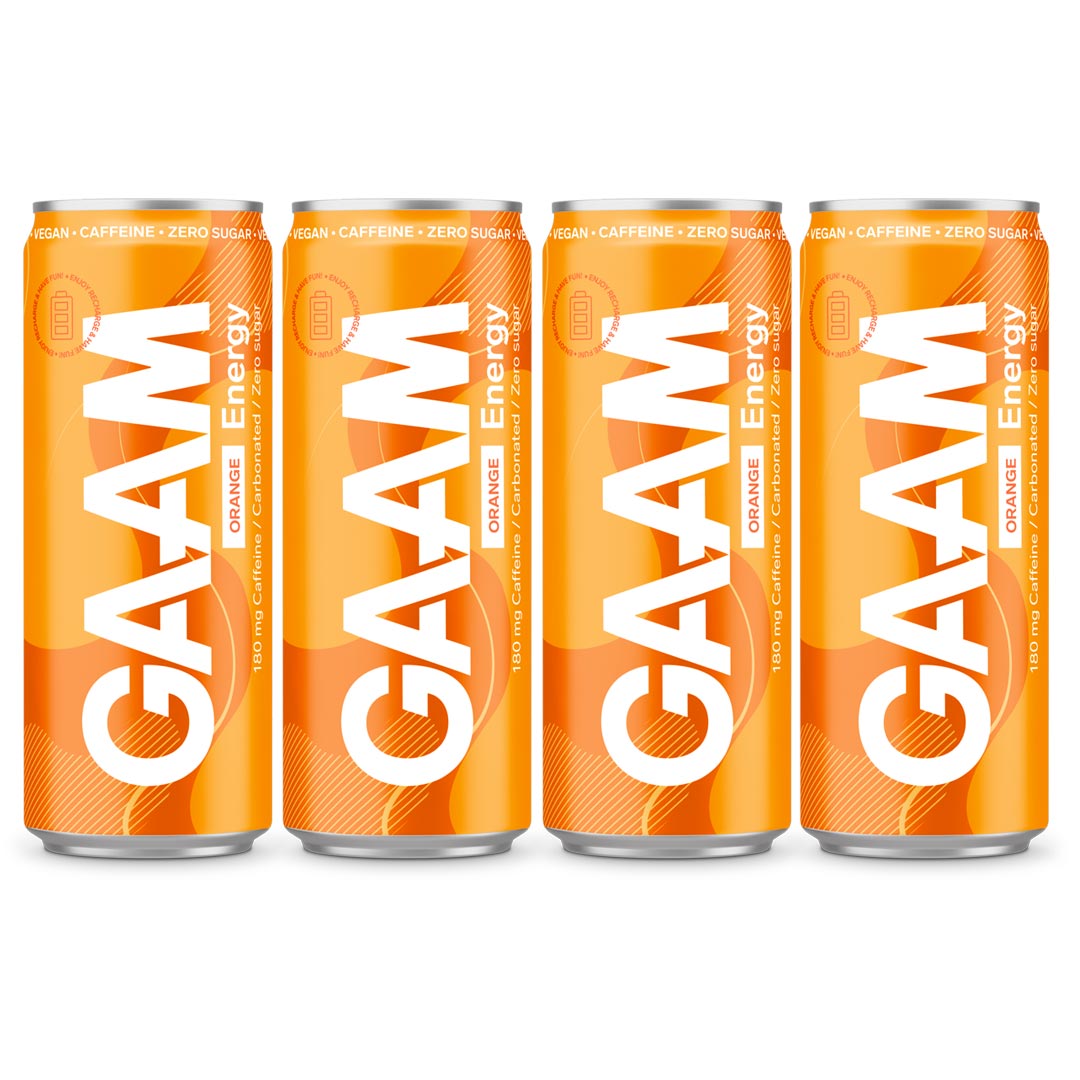 4 x GAAM Energy 330 ml Orange